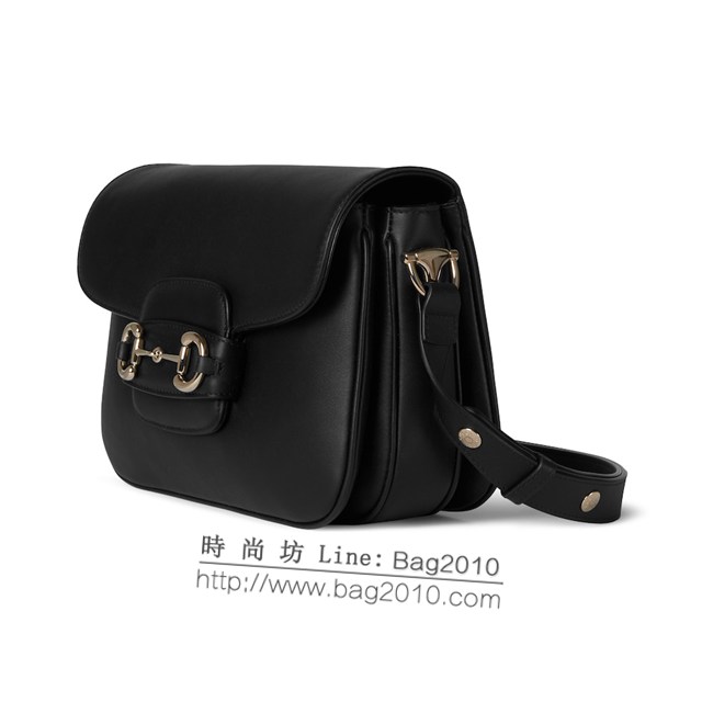 Gucci專櫃古馳最新款Horsebit 1955系列小號肩背包 jh2007型號：815178